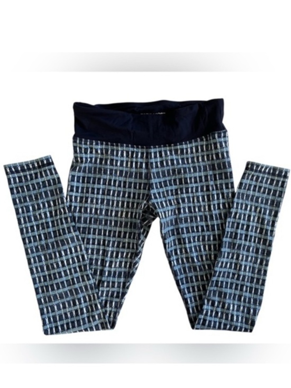 Tory Sport Women's Blue and White Patterned Leggings